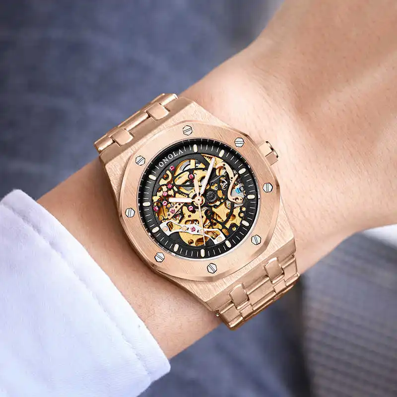 2021 Brand Designer Swiss Tourbillon Movement Wristwatches Relojes For Mens 18K Gold Plated Automatic Mechanical Clock Watches