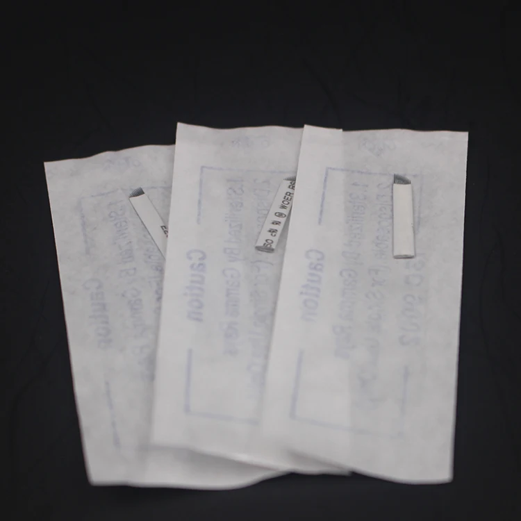 White Disposable White Microblading Needle for Ombre Shading Brows