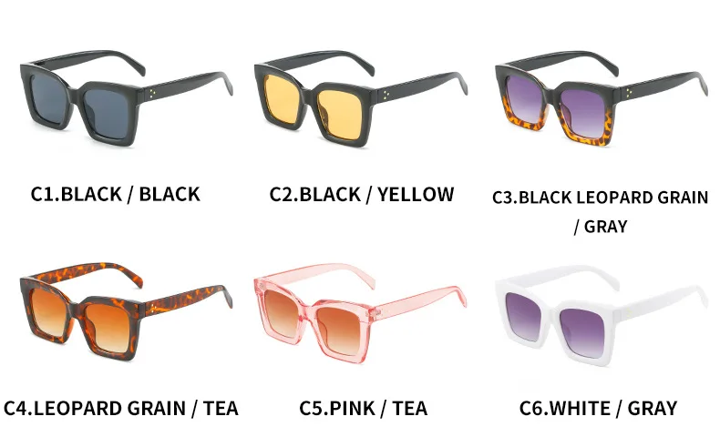 wholesale new fashionable designer unisex plastic square trendy women sun glasses sunglasses 2022