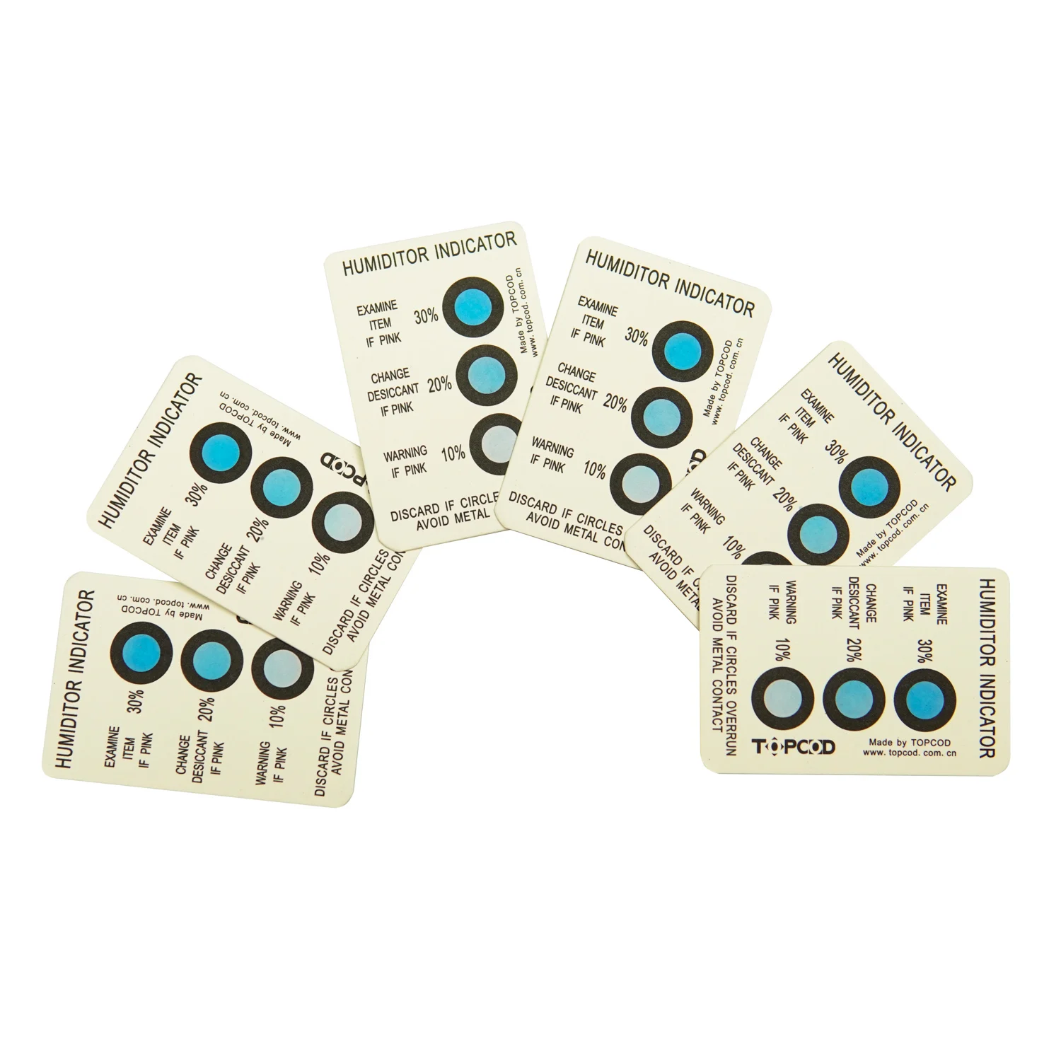 RoHS Approved 3 Dots Humidity Indicator Card for PCB Packing