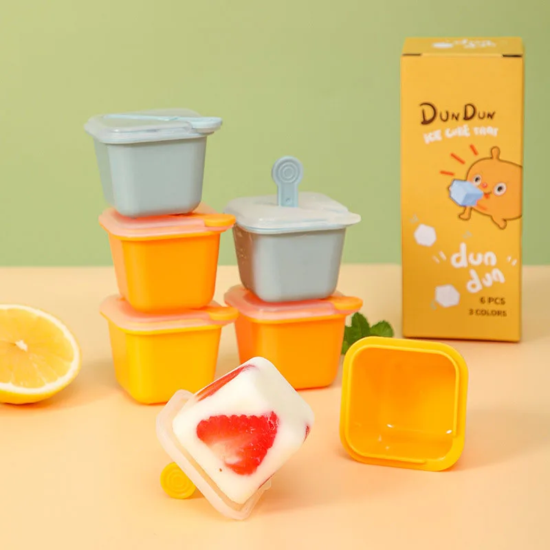 Silicone Factory Wholesale New Ice Cream Mold Mess Free Frozen Kids Ice Craem Support Sticks Pop No Drip Free Popsicle Holder