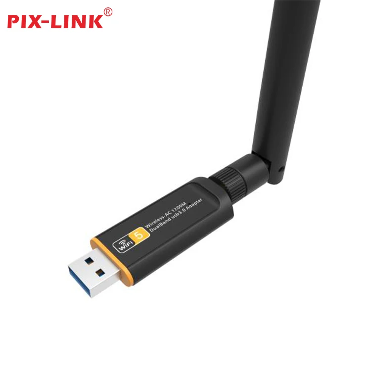 PIX-LINK Custom Logo Gigabit USB Interface External Wireless Network Card Adapter Through-Wall Receiver Stocked Wifi Receiver