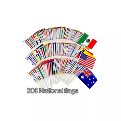 Wholesale World Cup Banner Stick Flag Country Custom World Cup Small Mini Hand Held Flags