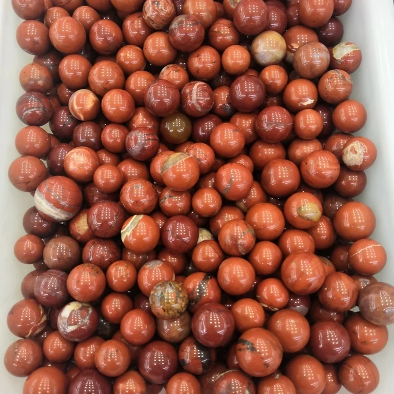 Wholesale Natural Quartz Crystal Balls Mini 20mm Red Jasper Crystal Spheres