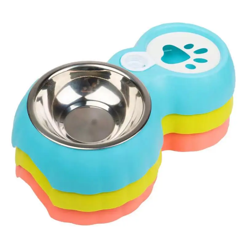 Water Food Dispenser Natural Gravity Feeding Supplies for Small Dog Pets Pet Automatic Feeder Food and Water for Dogs and Cats