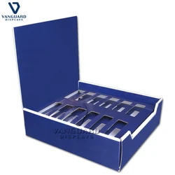 Custom Cardboard PDQ Display Box, Cosmetic Promotion Corrugated Counter Top Display Unit