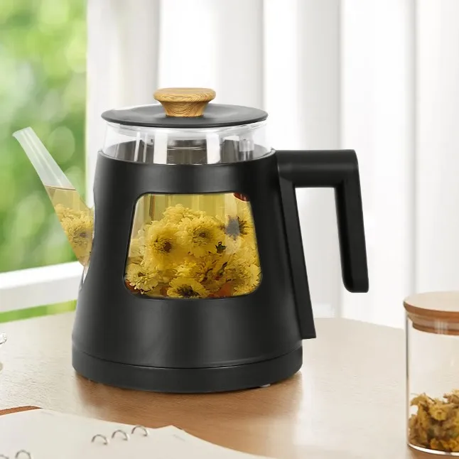 AECCN 0.8l capacity glass window pp material stainless steel new electric water tea kettle health pot