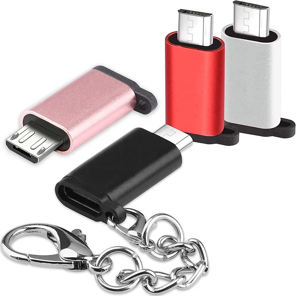 USB C to Micro USB Adapter Type C Female to Micro USB Male Convert Connector Charge Data Sync Adapter
