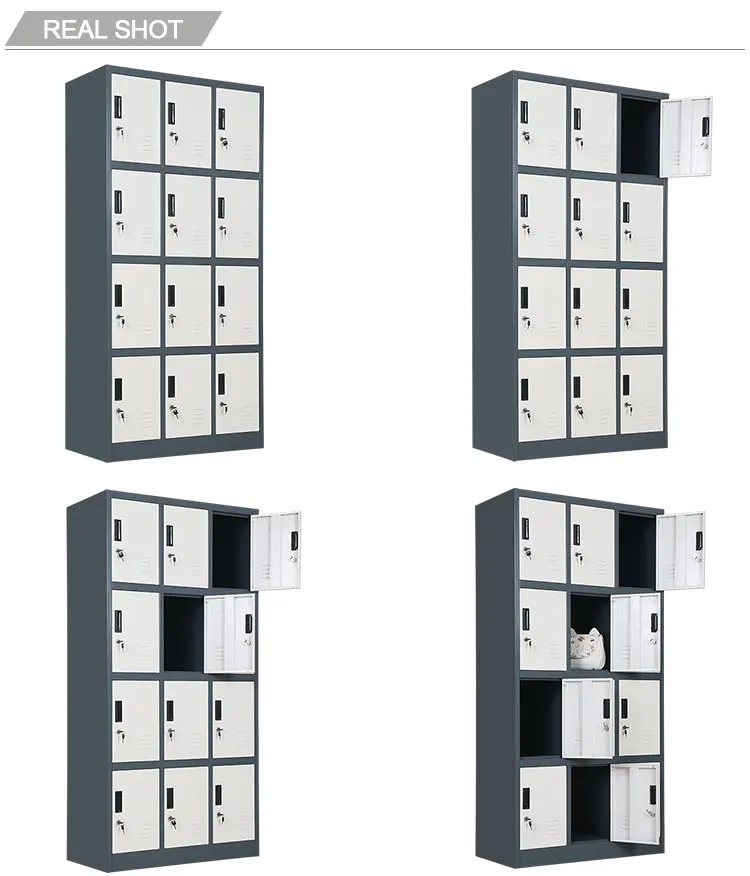 Detachable 12 doors metal wardrobe gym locker with high quality