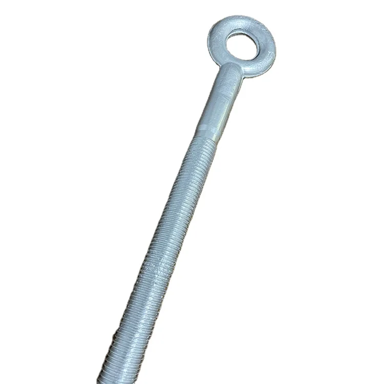 Custom Wholesale Forged Hot Dip Galvanized Long Eye Bolt Carbon Steel Eye Bolts