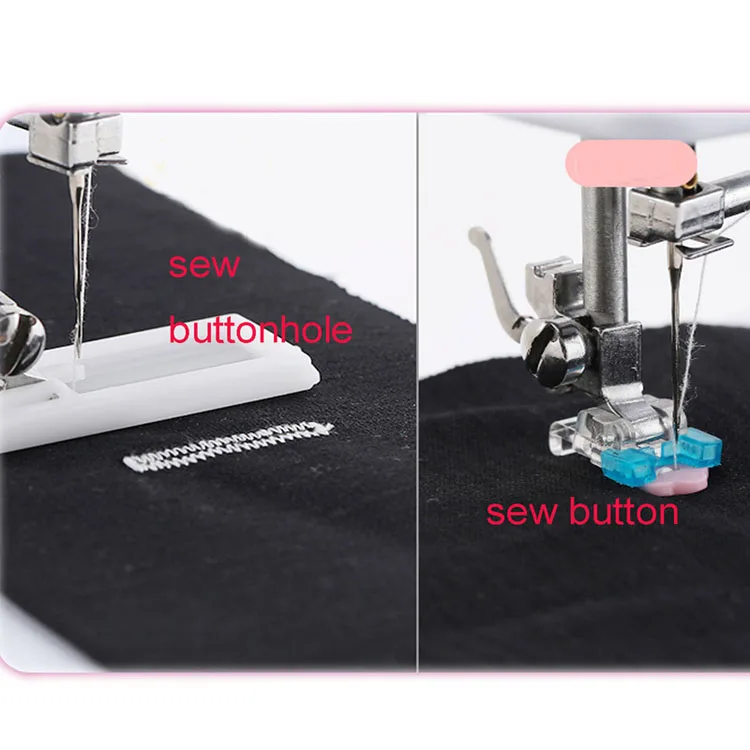 12-Stitch Electric Household Multifunctional Sewing Machine with Locking Buttonhole European American Certified for Leather Use