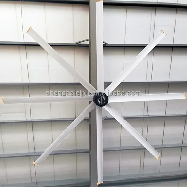 
 8 футов, 2,4 м, бесшумные потолочные вентиляторы HVLS с 5 лопастями  