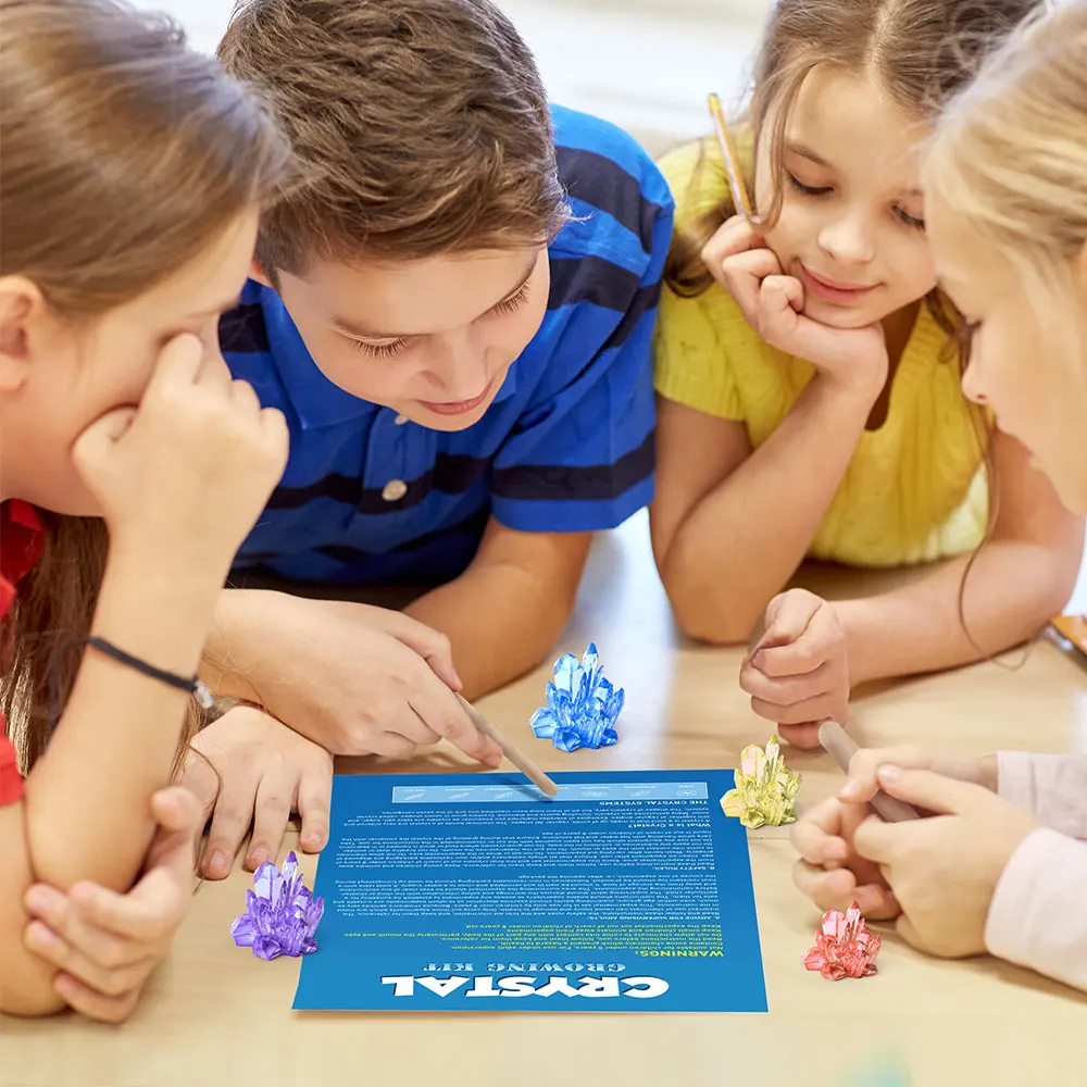 Hot Selling Educational Toys Crystal Growing Science Kit Beautiful Color Box Teaching 5 to 7 Years,8 to 13 Years 6 Ages +