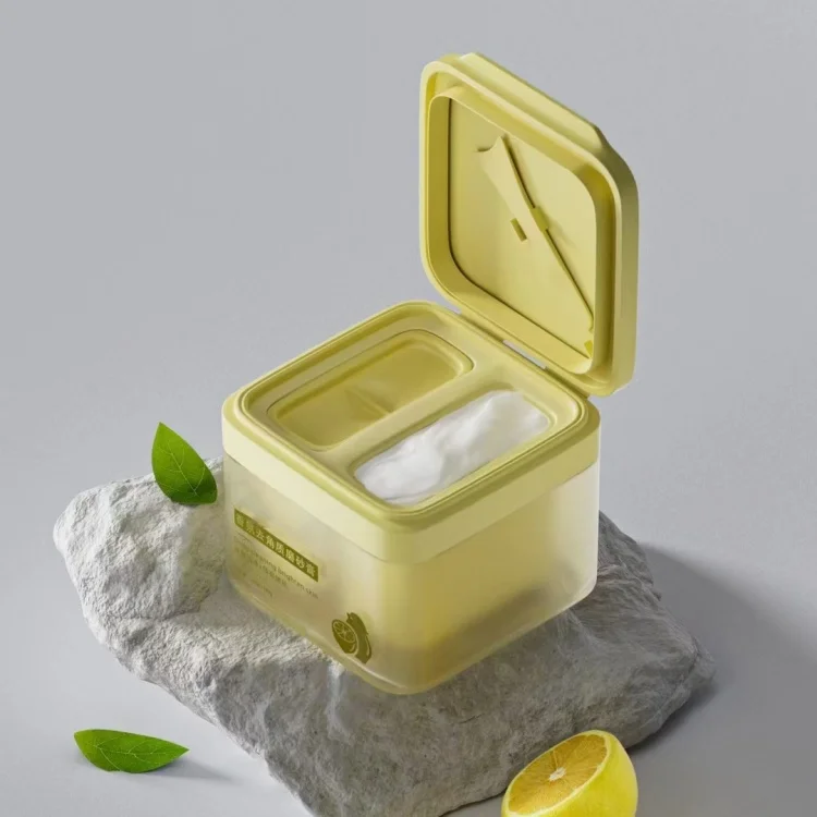 New design 300g facial mask square plastic jar Flip top cap square jar 250ml plastic face cream jars