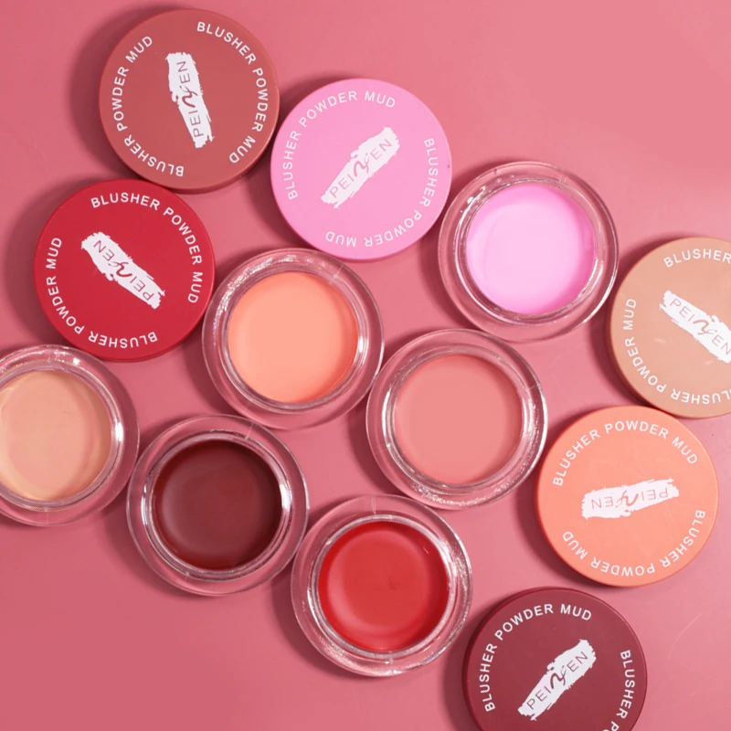Custom Logo Long Lasting Waterproof Velvet Mousse Blusher Mud High Pigmented Natural Moisturizing Cream Blush