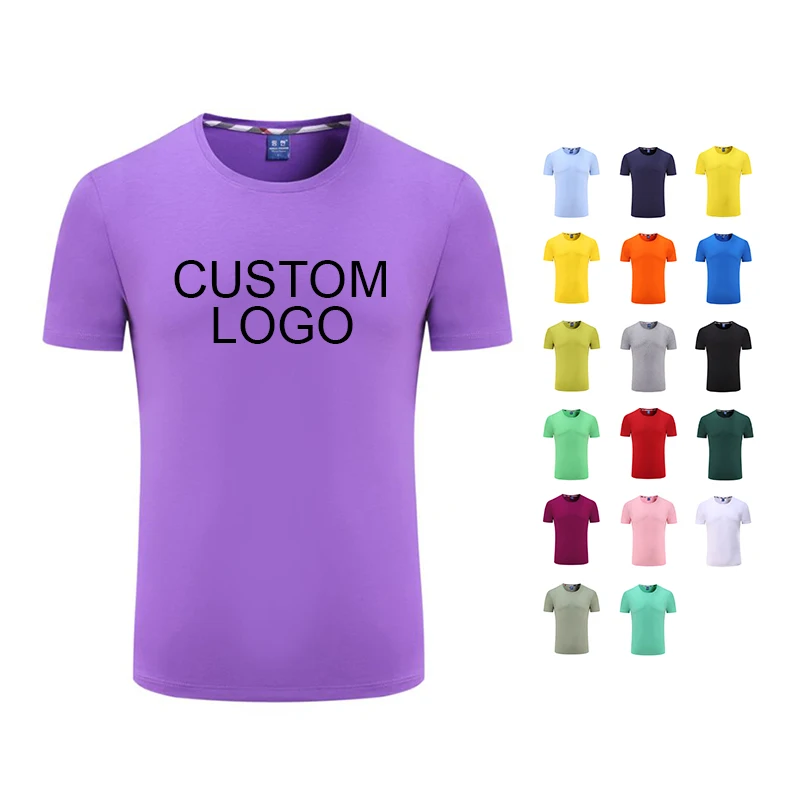 Wholesale luxury unisex  lightweight cotton blank plain t shirt custom logo screen printing organic tshirt