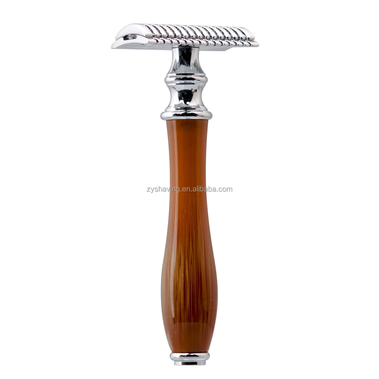 ZY Double Edge Safety Razor Resin Handle Single Blade Razor for Men Fits All Double Edge Razor Blades