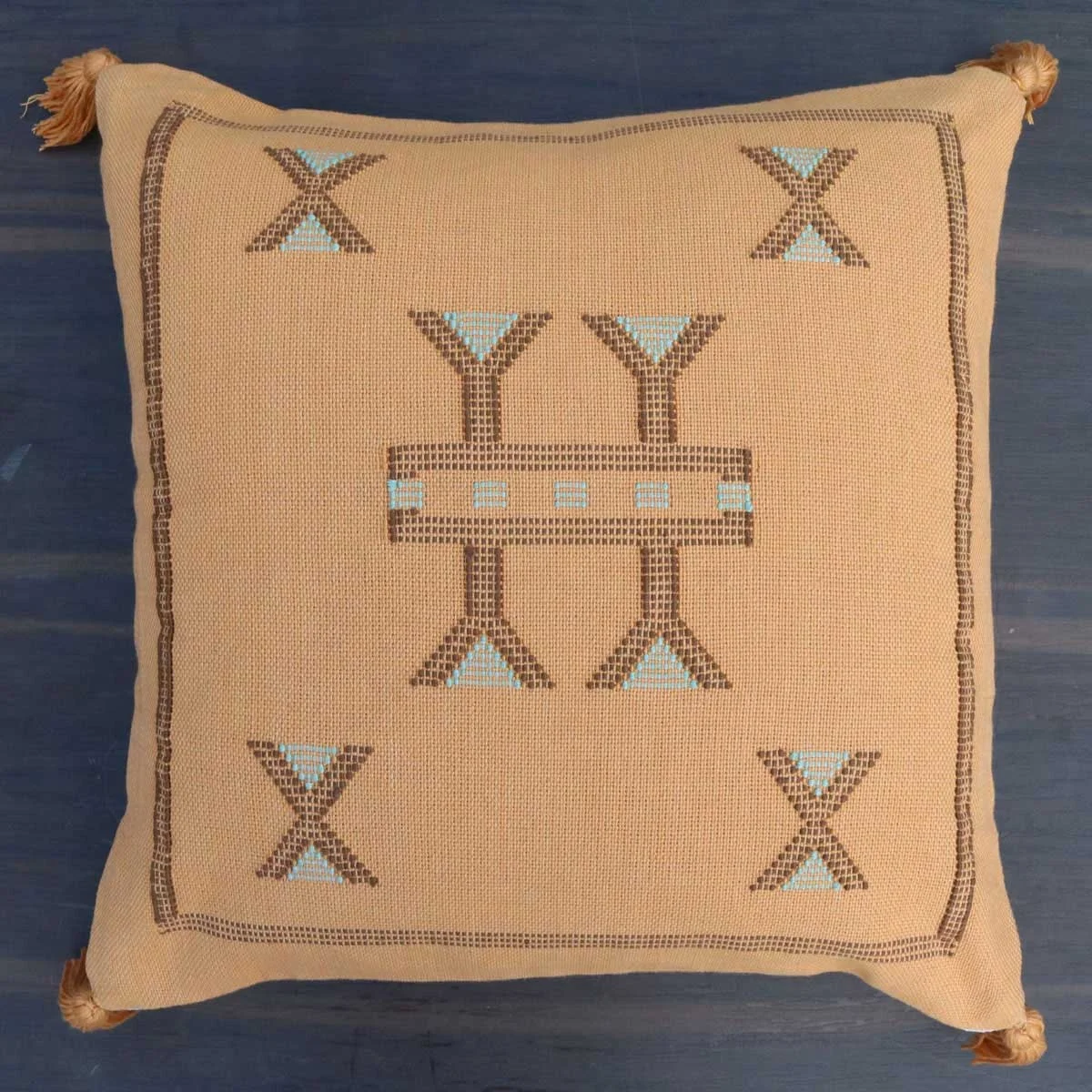 Cactus Silk Cushion Cover Sabra Silk Kilim Pillow Cover