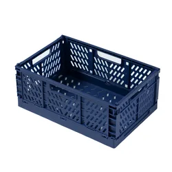 Wholesale Plastic Small Collapsible Storage Crate Foldable Snack Candy Fruit Boxes Folding Storage Basket