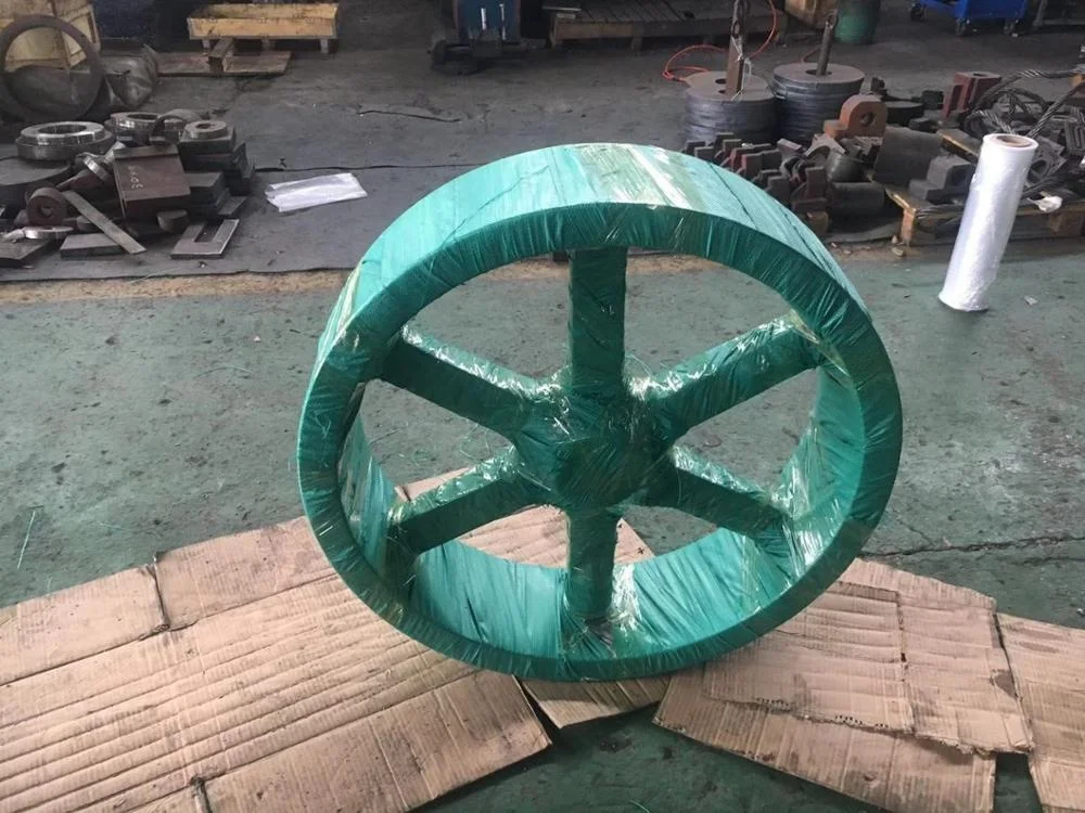 Luoyang Yogie Customized Large Big diameter V belt Steel casting Sheave flywheel pulley