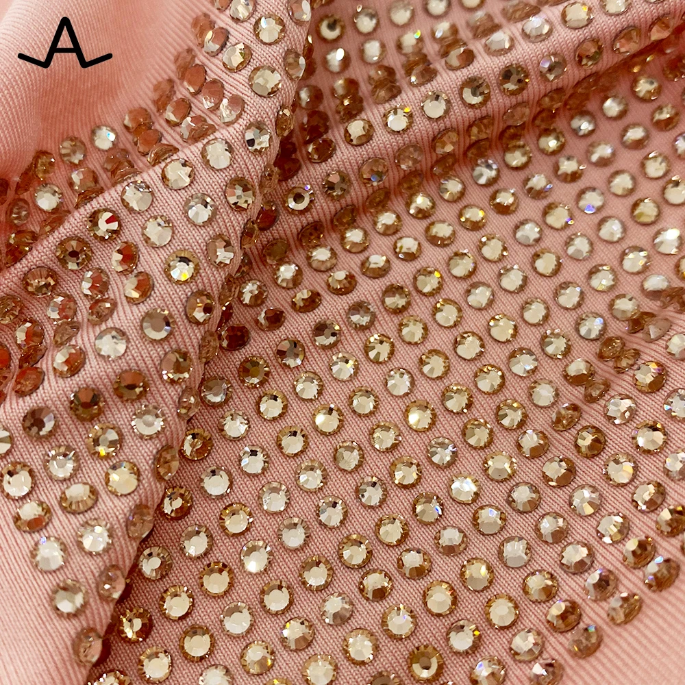 rhinestone crystal hotfix transfer full crystal fabric for shoes garment Bags