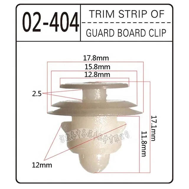 100pcs/bag Factory made auto car plastic rivet fastener clips plastic clips for car auto plastic auto fasteners and clips