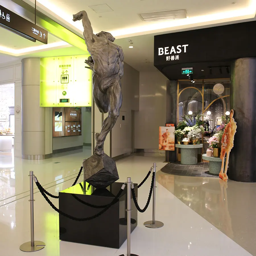 K397 сильный обнаженный мужской орнамент Танцующая обнаженная скульптура общественный Декор на заказ фигурка в натуральную величину статуя бронзовая Декоративная