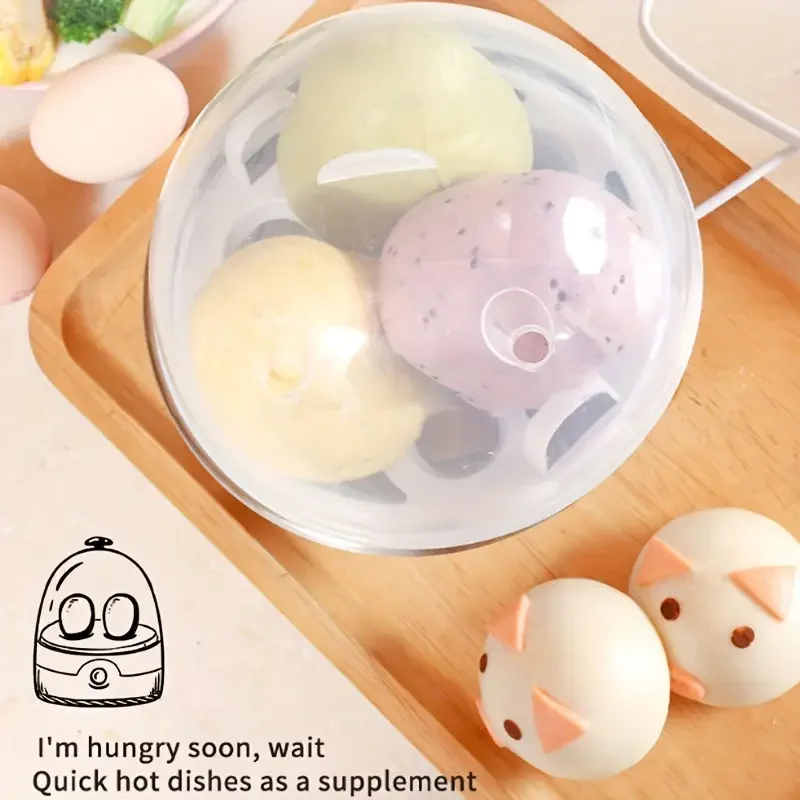 Egg Cooker Automatic Power Off Home Multifunctional Steamed Egg Custard Boiled Egg Machine Breakfast Cookware Kitchen Stuff