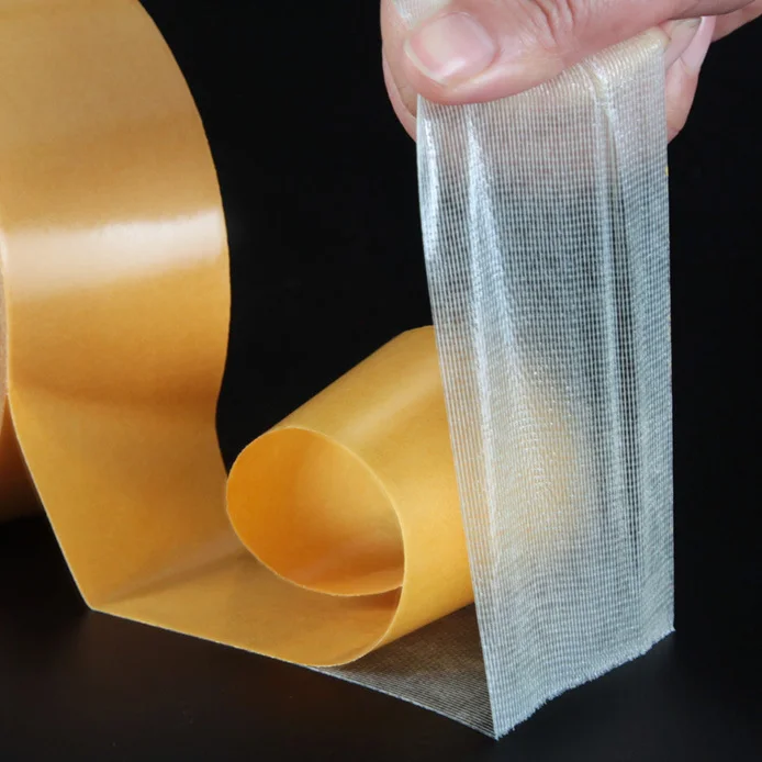 High Viscous for Carpet Double Sided Acrylic Fiber glass Grid Mesh Scrim Doubles Sided Filament Tape