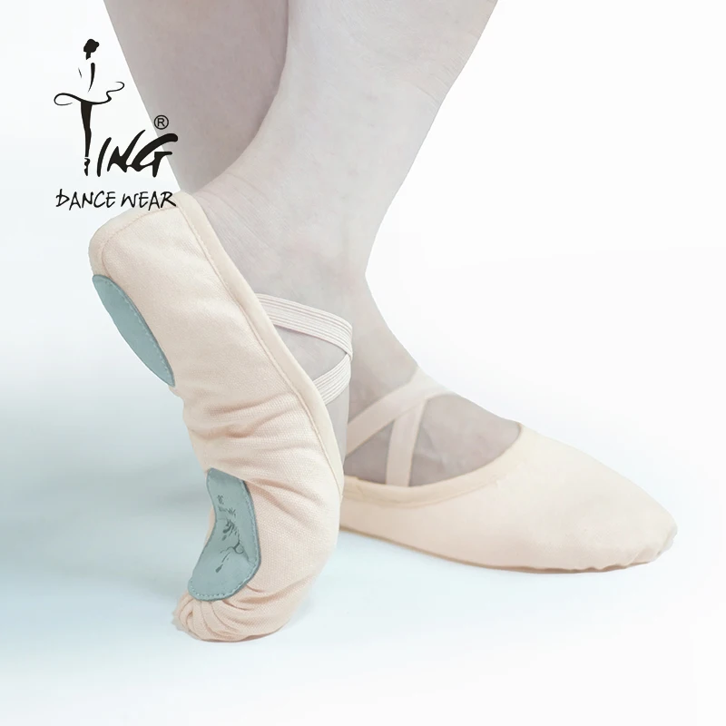 Customization Canvas Slip-On Dance Ballet Shoe Professional High Quality Low Kids Girls Pink custom ballet shoe