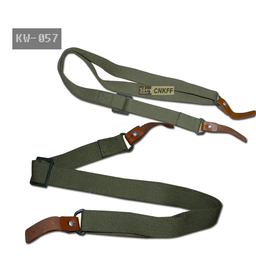 AK  2 point belt  Hunting Adjustable Leather Tactical shoulder strap  belt