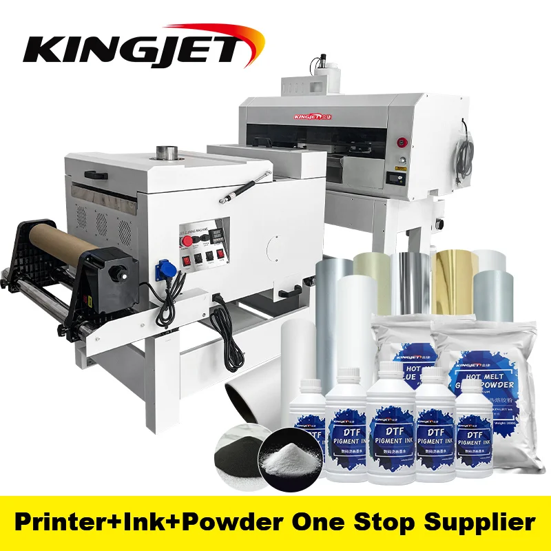 king Jet Digital Automatic A3 Fluorescent Dtf T-shirt Printer Long Service Life A3 Dtf Printer Xp600 T-shirt Dtf Printer