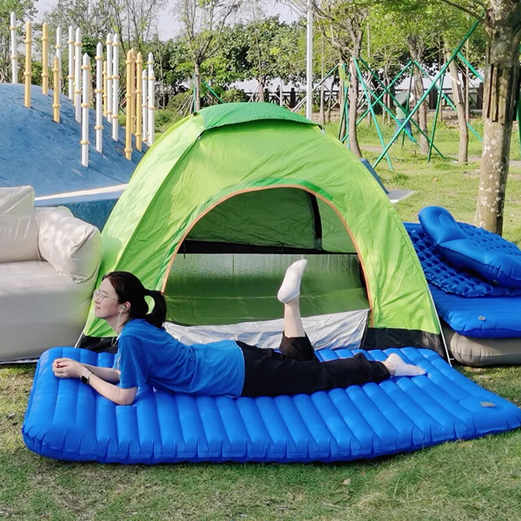 Whole Sales Sunshine Inflatable air Bed Family Children air Mattress Camping Mattress Twin Size Inflatable Air Bed Mattress