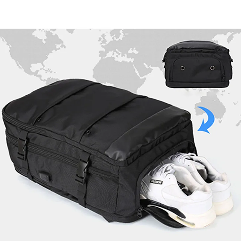 Large Laptop Backpack expandable Hiking Waterproof Outdoor Sport Rucksack Travel Backpack With USB Charging