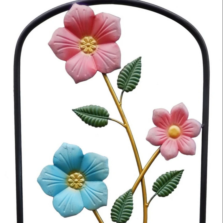 artificial climbing plants decorative flower metal Garden Trellis