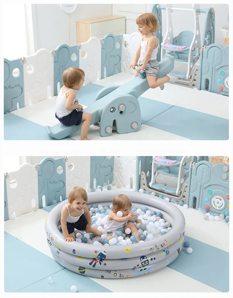 Children play yard indoor kids playpen for baby safety plastic foldable baby playpen for babies
