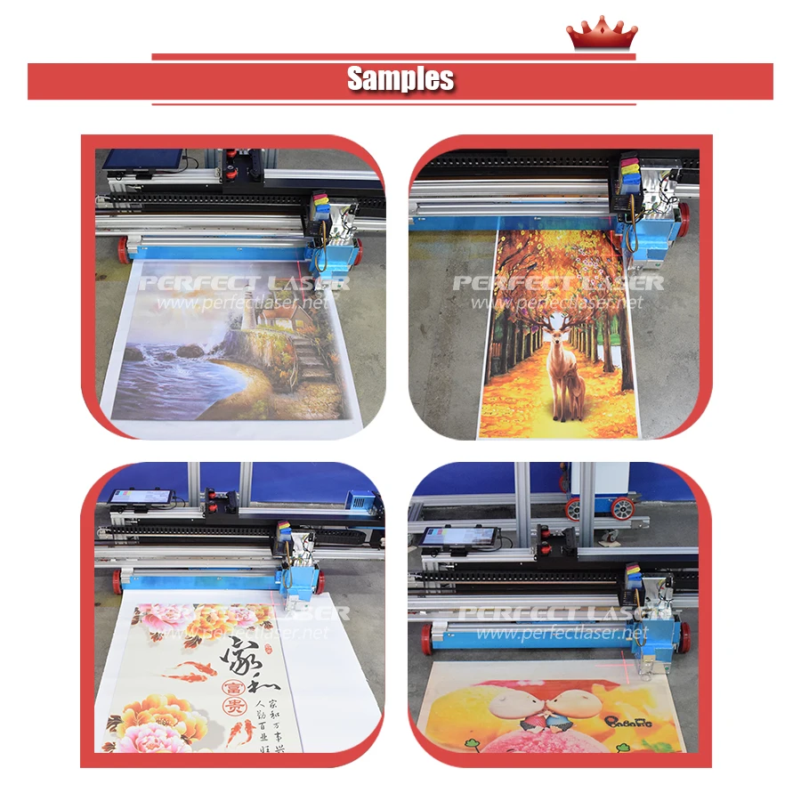 Perfect Laser Large Format UV Wall And Floor Printer Vertical 3D Glass Metal Plastic Printing Machine Painting On Wall Ground