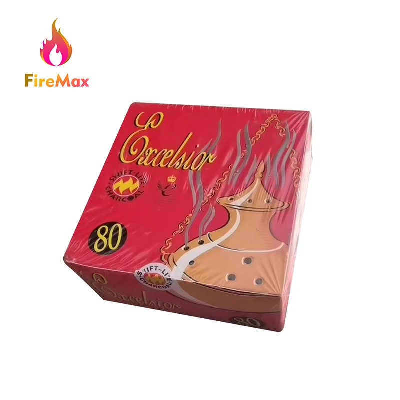 FireMax High Quality Fruitwood Round Shisha Charcoal Smokeless Quick Light Charcoal Tablets