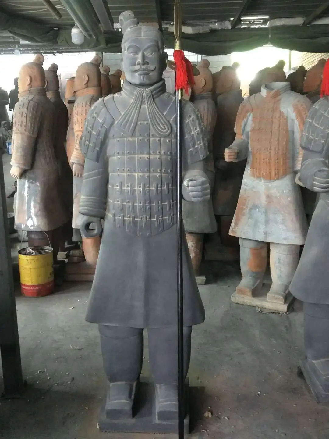 
Chinese Clay Tall Garden Statue Standing Terracotta Warriors Statue CTWH-026 