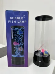 Bubble Fish LED Multi-Color Changing Night Light for Home Office Living Room Decor Lamp