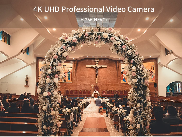
ORDRO AZ50 Professional 4K UHD 1/2.3 Inch Sensor HEVC Digital Wedding Video Camera 