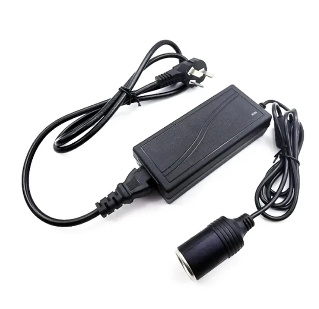 car power converter 220v to 12v 5a power adapter converter for 12v car vacuum cleaner All parts produced in China