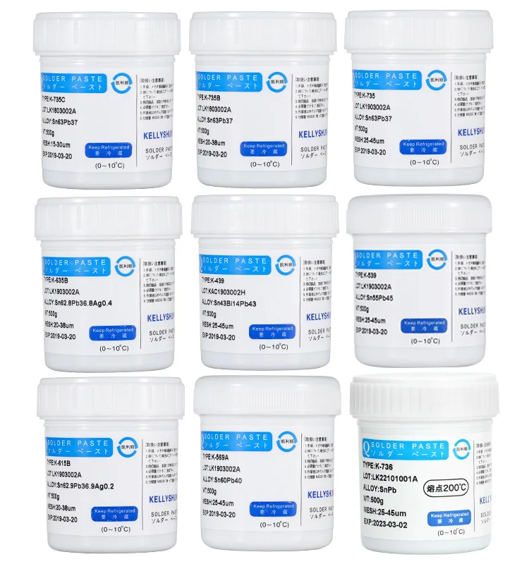 KELLYSHUN Lead Solder Paste for BGA Phone SMD PCB Etc Liquid Solder for Electronics