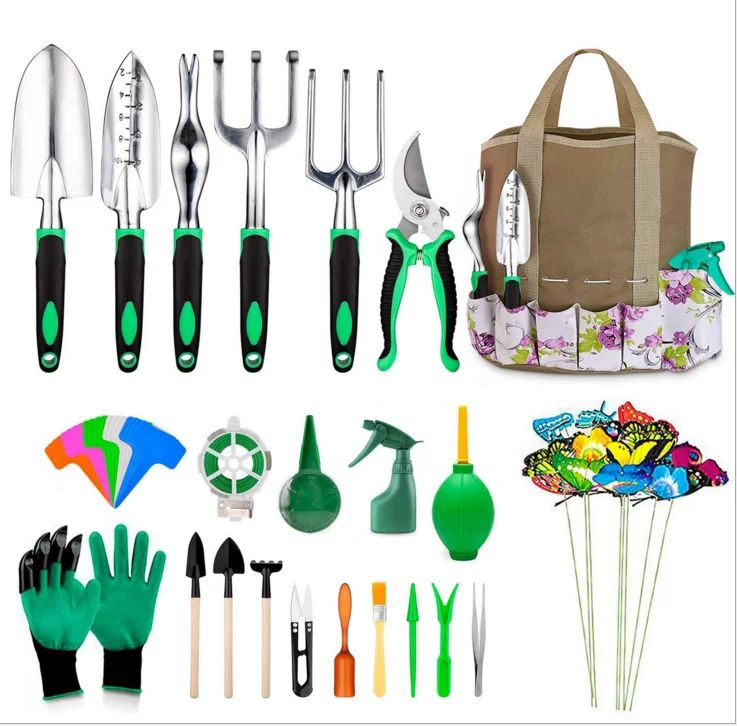 82pcs Garden Tools Set Heavy Duty Aluminum Garden Hand Tools Kit Garden Tools Set Gifts for Women
