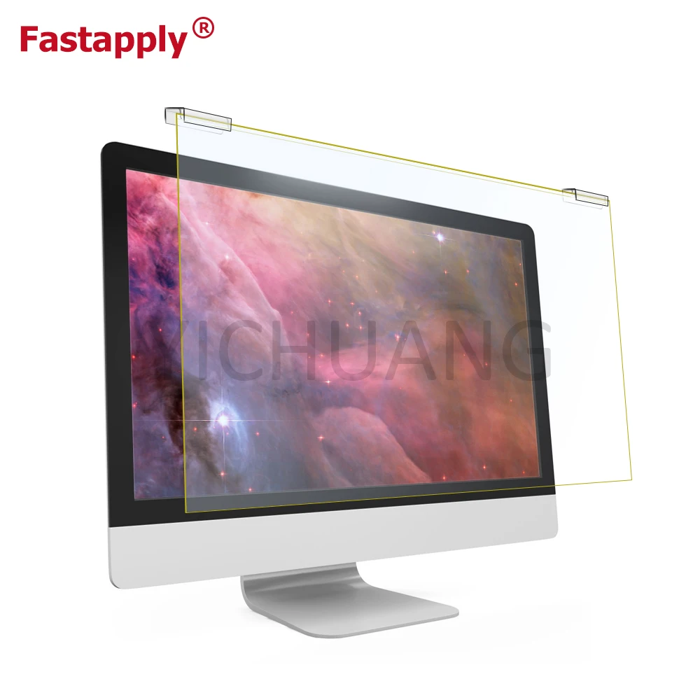 2021 Anti UV Fast Apply Acrylic Anti Blue Light Film Computer Screen Protector Eyes Relaxing Blue Light Cut Monitor Protector