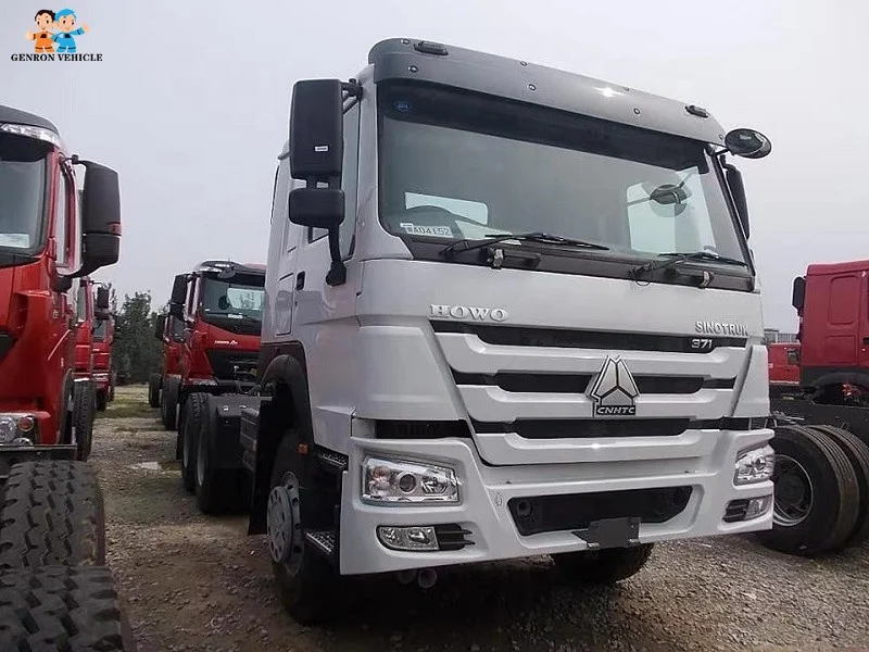 China 50tons Euro 2 380HP SINOTRUK HOWO 6x4 tractor truck left hand drive for sale