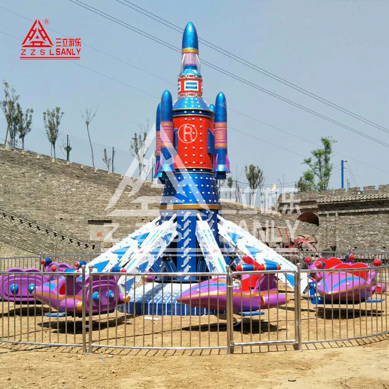 CE Certified Theme Park Equipment Attraction Kiddie Swing Funfair Kids Rotary Air Plane Self Control Airplane Amusement Rides