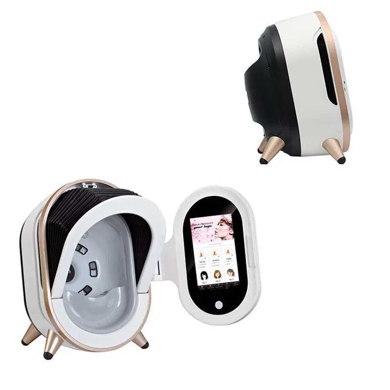 Trending 2023 face scanner magic mirror detect moisture skin analysis facial test auto smart hair test skin analyzer machine