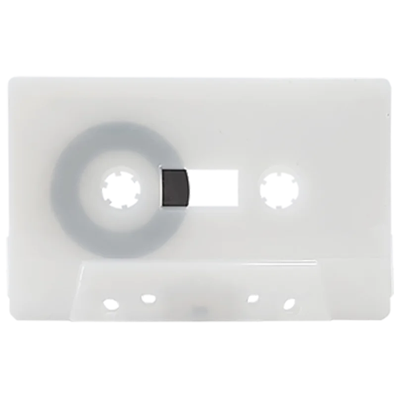 Поставляемые кассеты любого цвета с полноцветной наклейкой с обеих сторон/в прозрачном футляре