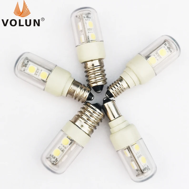 E17 bulb LED energy-saving lamp 110V220V white light warm T18S refrigerator lamp lampblack Range hood machine equipment lighting